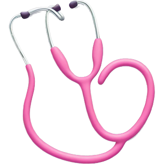 Pink stethoscope  emoji