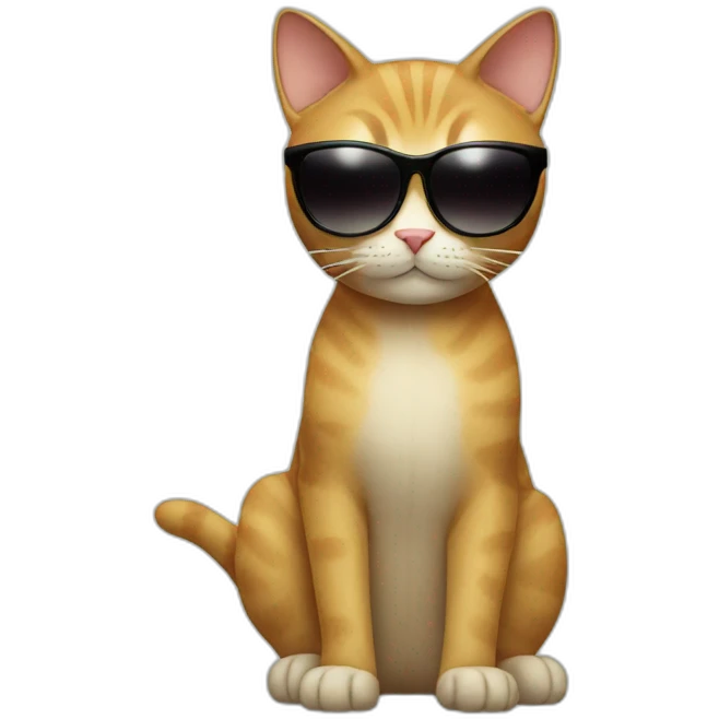Cat with sunglasses emoji