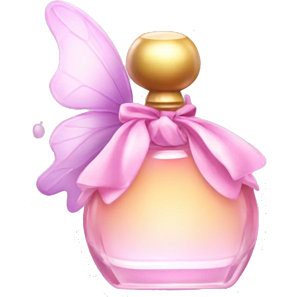 Fairy perfume with bow emoji