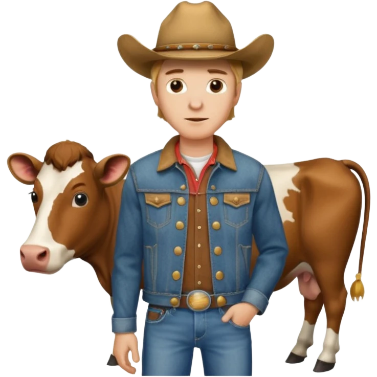 🐄 +🧍🏻‍♂️? emoji