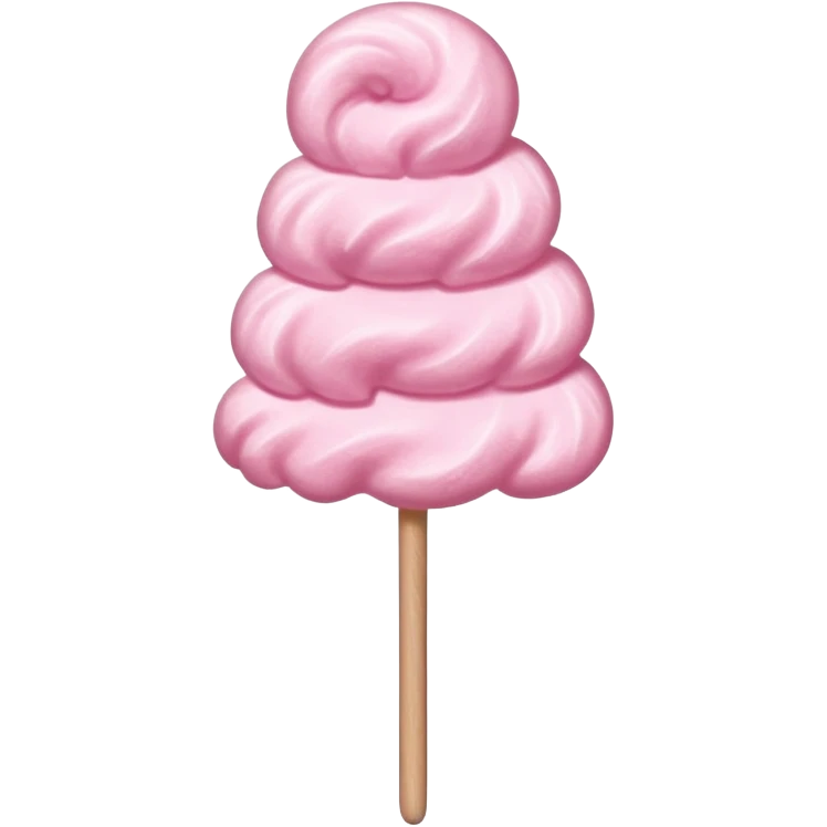 pink cotton candy on a stick emoji