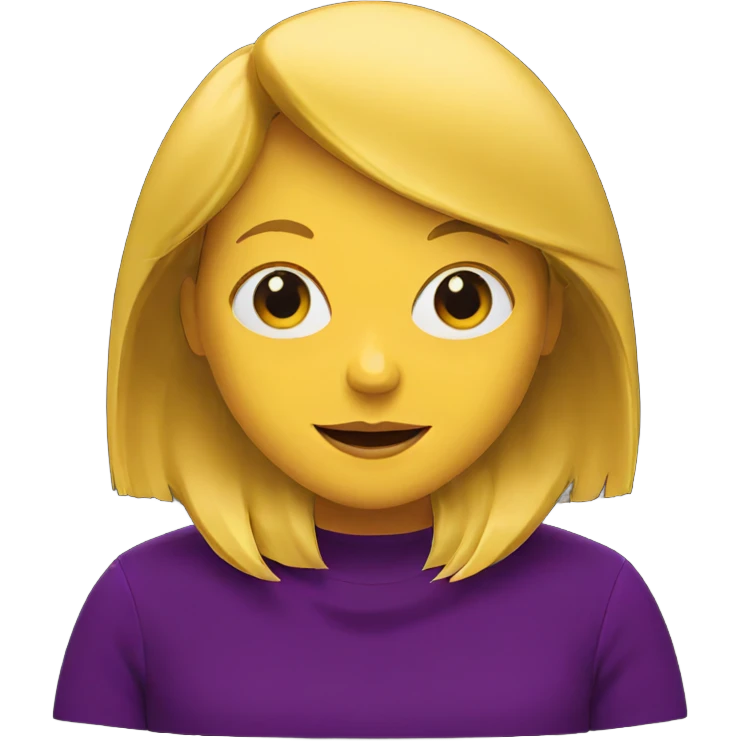 smiling girl on black background emoji