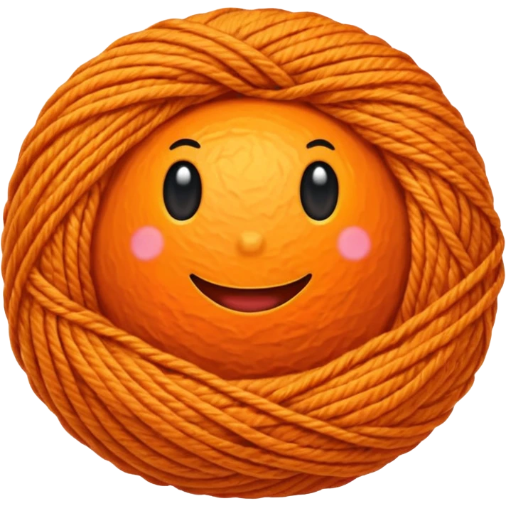 orange yarn  emoji