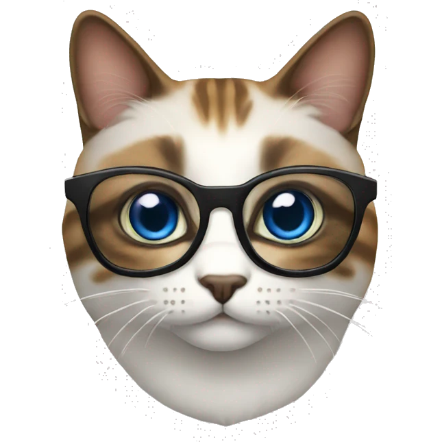 gato de oculos emoji