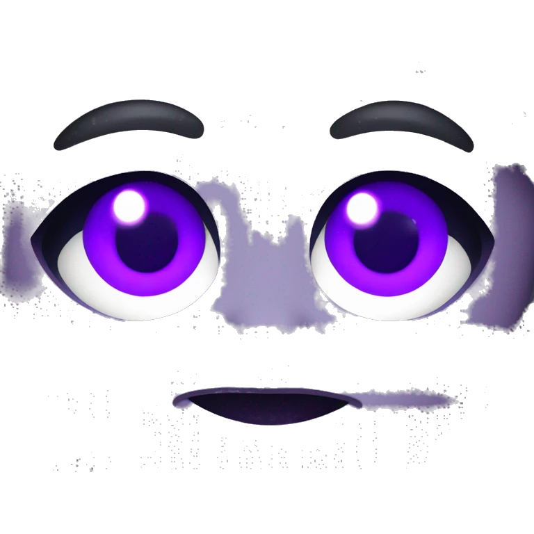 with neon purple eyes  emoji