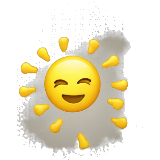 happy yellow round man emoji with slay fingers emoji