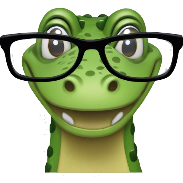 crocs with glasses emoji