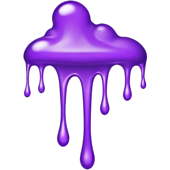 Purple splat emoji