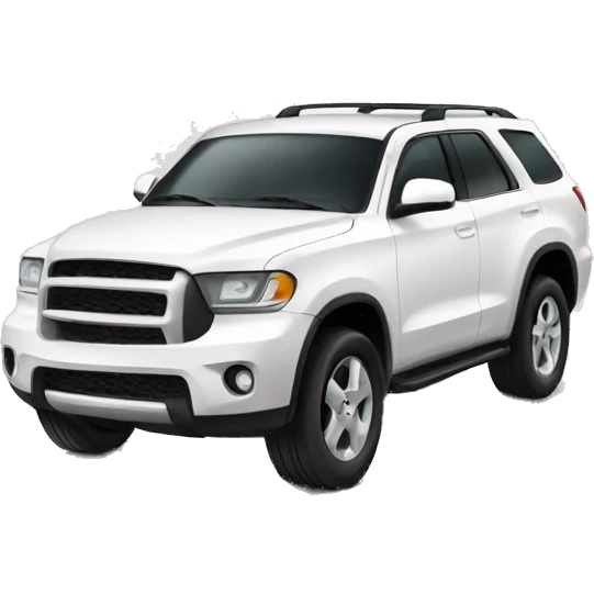 White suv car emoji