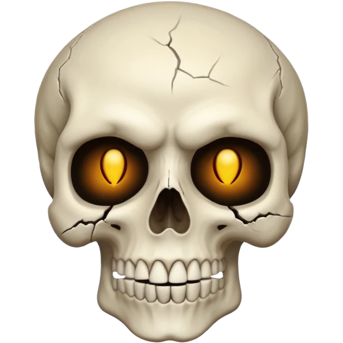 Faz uma caveira com o rosto do it emoji