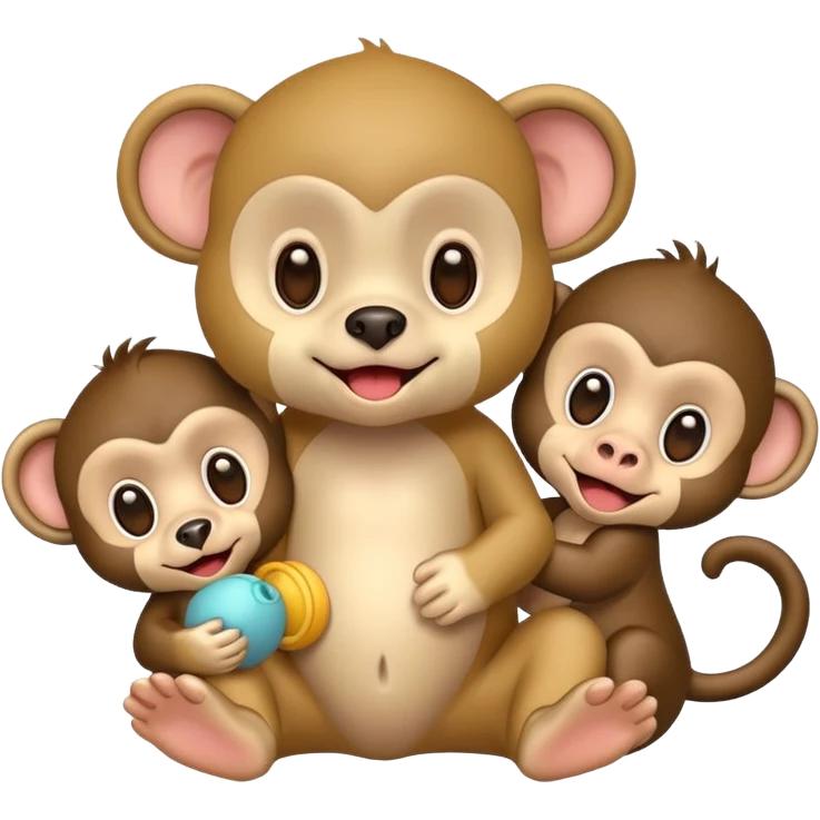 puppy monkey baby emoji