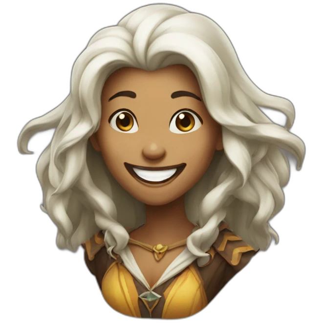 Sorceress who laughs emoji