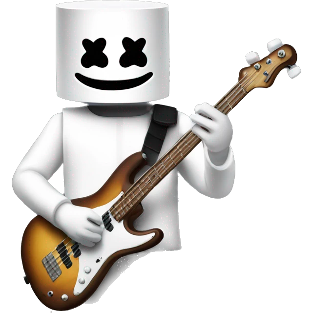 DJ marshmello playing Bass nostalgic emoji