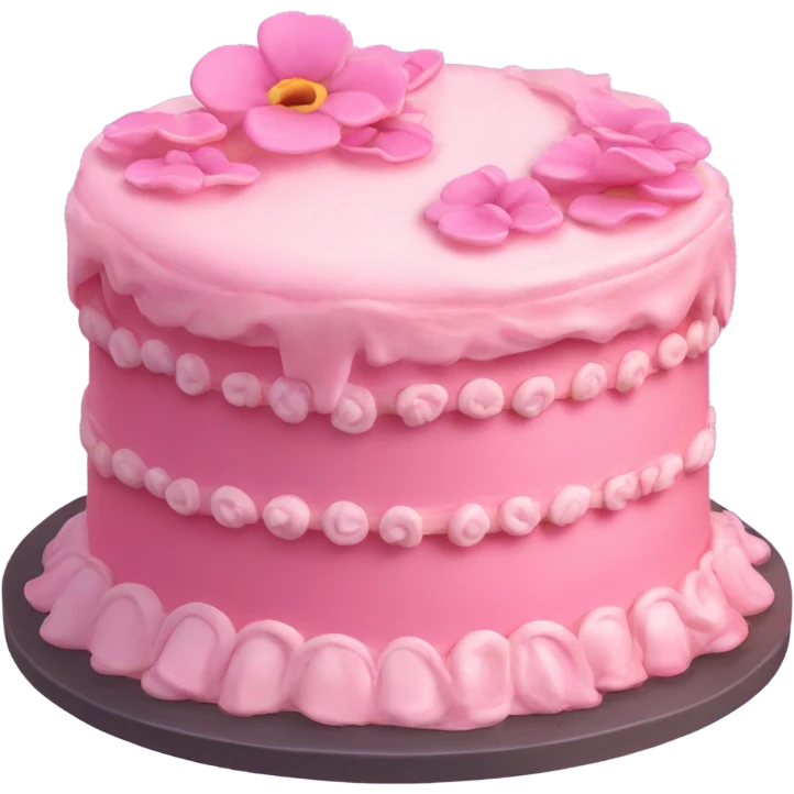 Cake pink  emoji