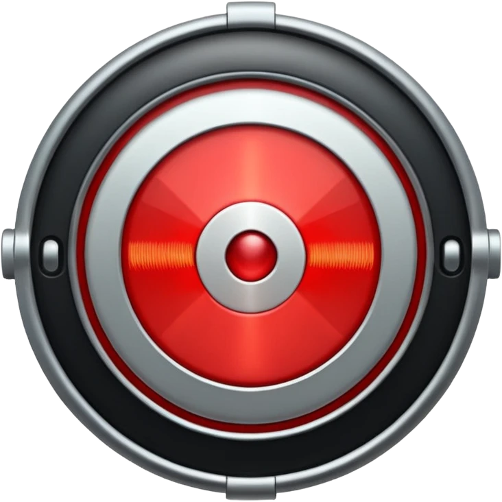 Moving target with blinking light emoji