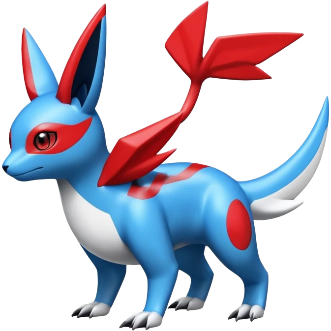  Cute Guilmon-Latias-Umbreon-Fakémon-hybrid-creature (full body)  emoji