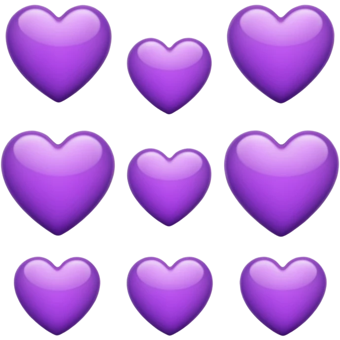 Purple hearts emoji