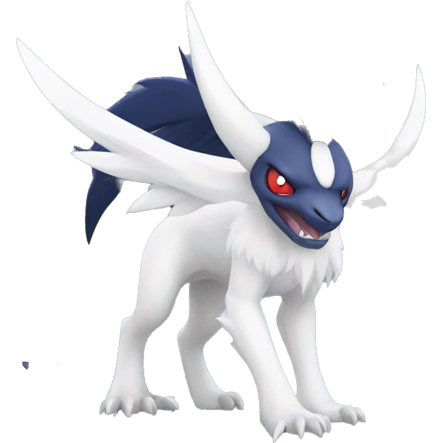 Edgy Cool Nargacuga-Absol-Pokémon Full Body Detailed High Quality emoji