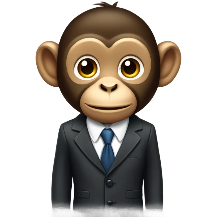 monkey with a suit emoji