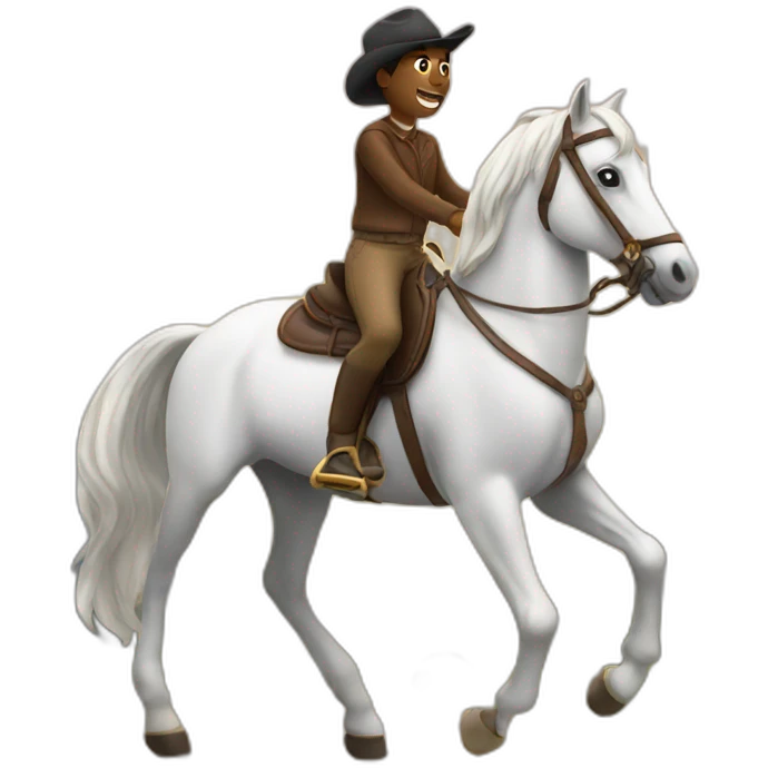 riding a horse emoji