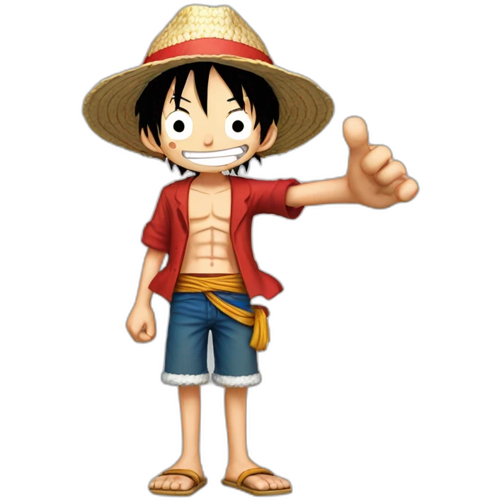 Luffy sur Francky emoji