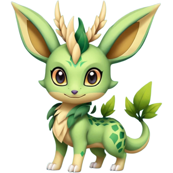 Meloetta-Leafeon-Spyro-Toothless-Stitch-Pokémon-Fakémon-creature-hybrid emoji