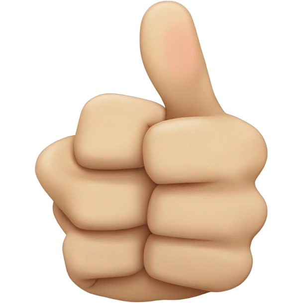 Thumbs up back of hand emoji