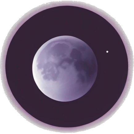 Eclipsed moon emoji