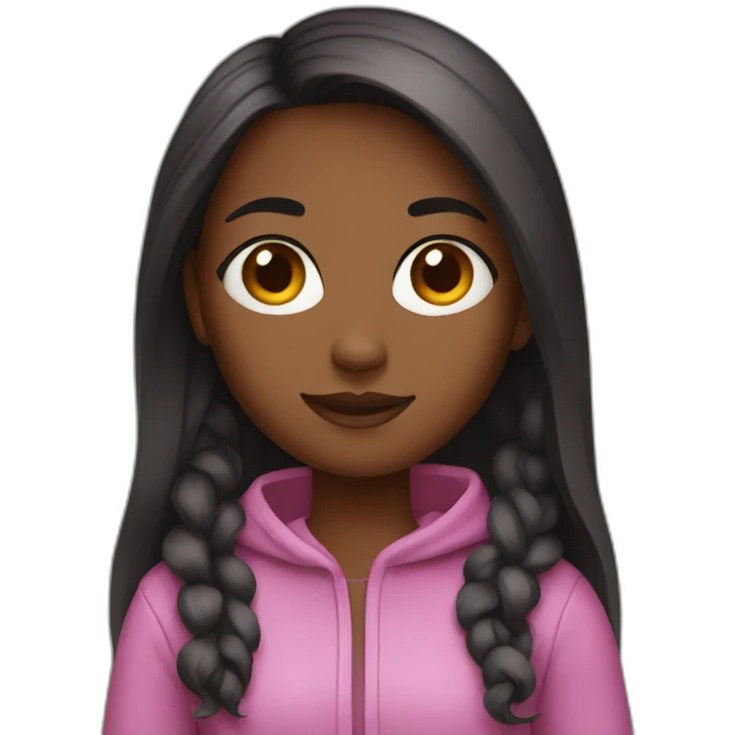 Girl with Instagram emoji