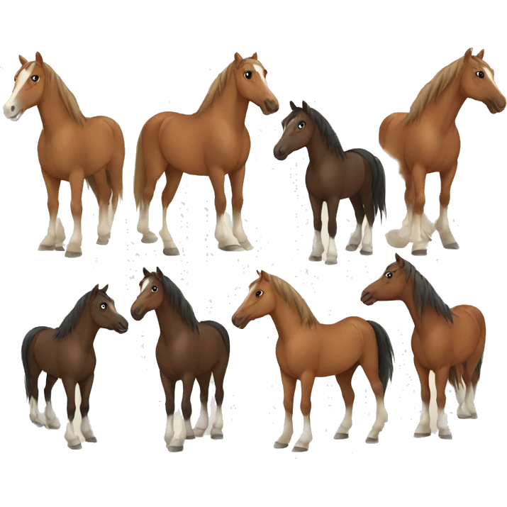 Horses emoji