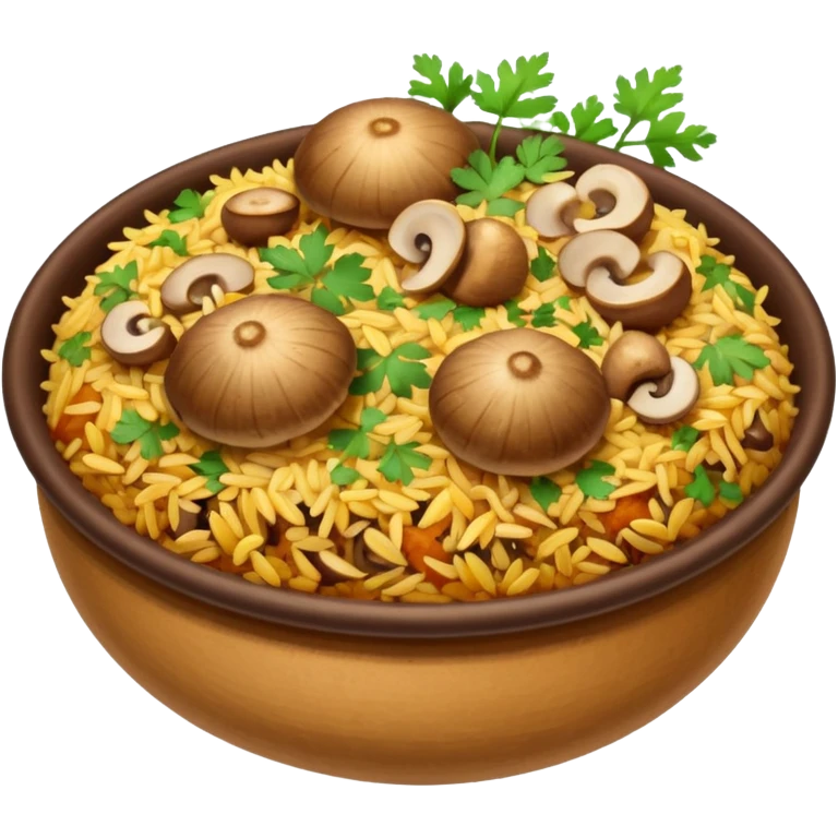Mushroom biriyani emoji