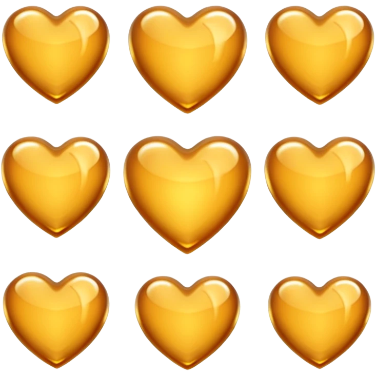 Honey hearts emoji