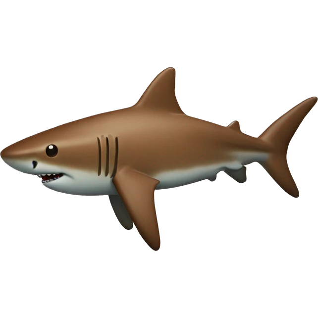brown shark in mud emoji