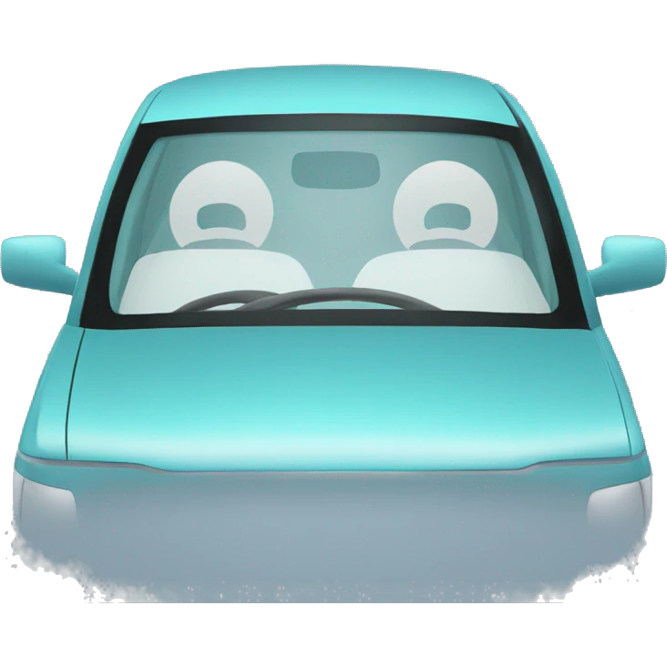 a car's windshield emoji