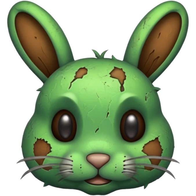Green Bunny Rotten emoji