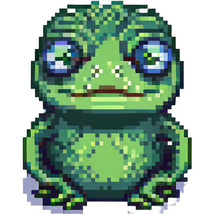 Pepe the frog, pixel art style emoji