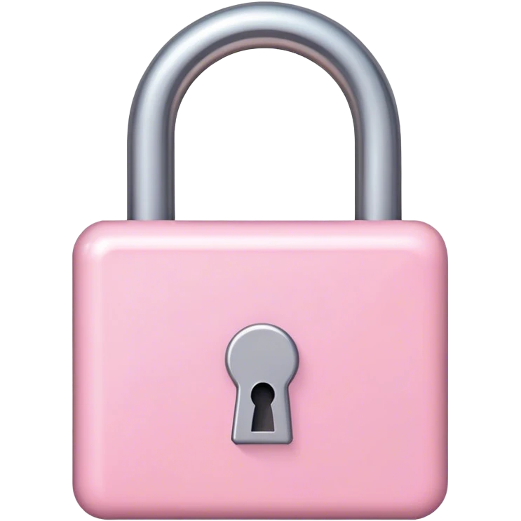light pink Lock emoji