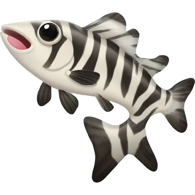 Zebra dog fish hybrid emoji