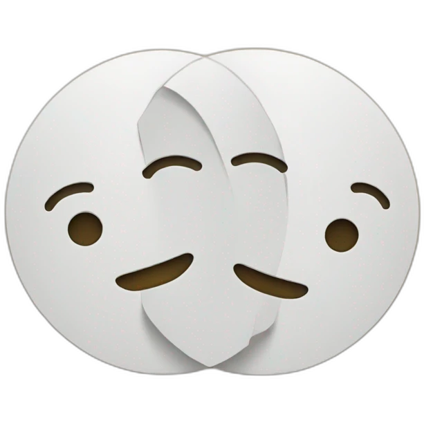 Two circles with a line on it emoji
