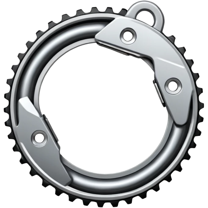 simple and bold cycling chain emoji