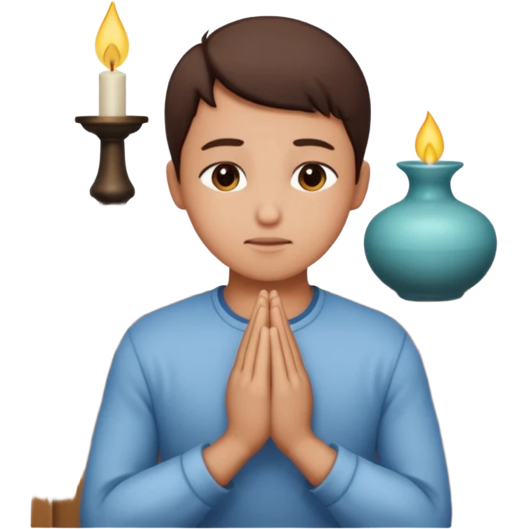 pray to the lord in the peace of our home emoji