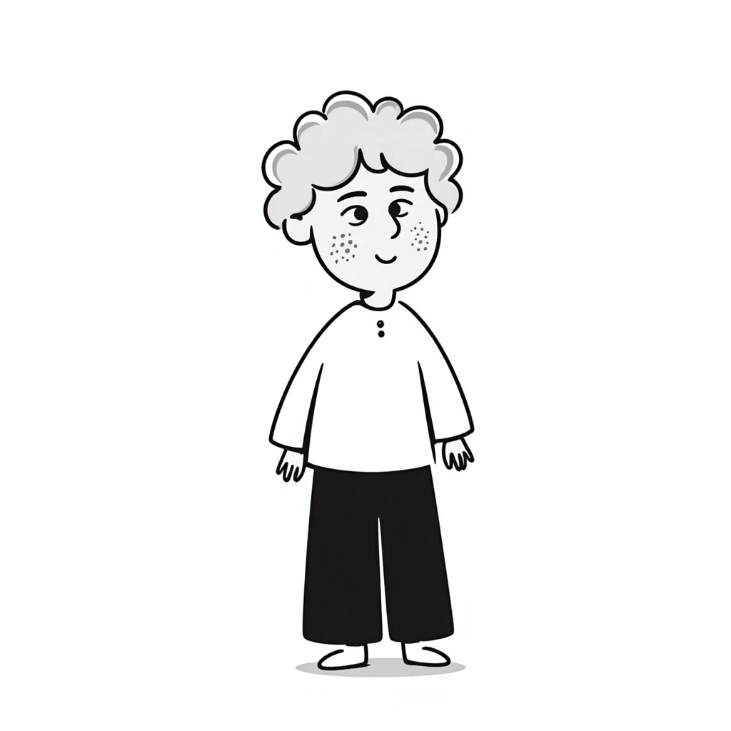a strawberry blond boy with ginger freckles, hand drawn doodle style emoji