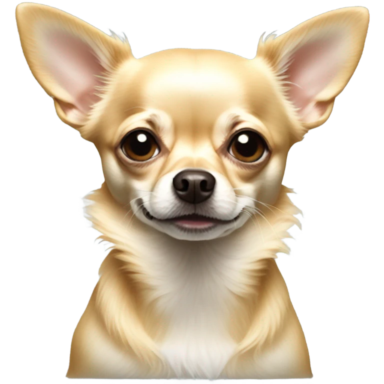 realistic blonde chihuahua portrait emoji