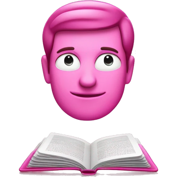 A Kindle Paperwhite ereader in pink emoji