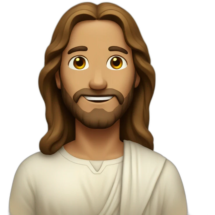 Jesus greeting emoji