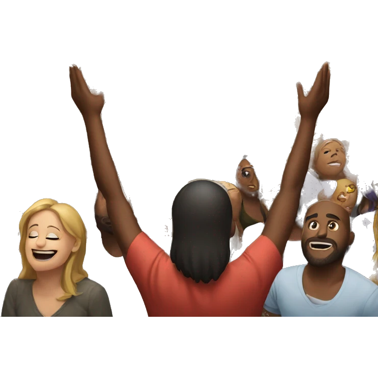 Christians worshiping God emoji