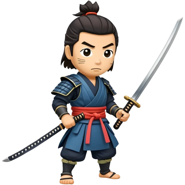 samurai pulling out a katana from sheath emoji