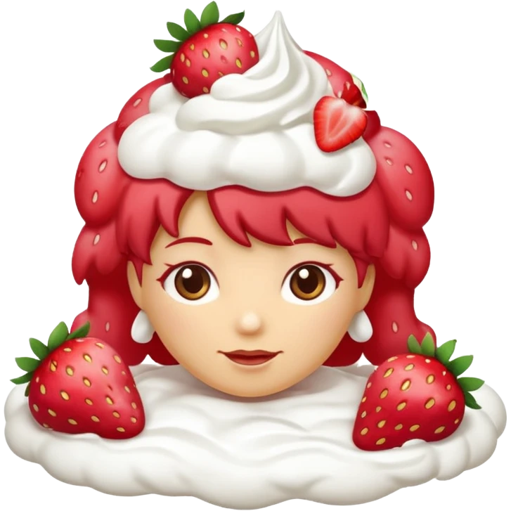 Strawberry shortcake emoji