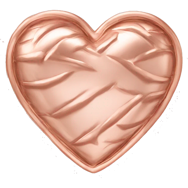 rose gold heart  emoji