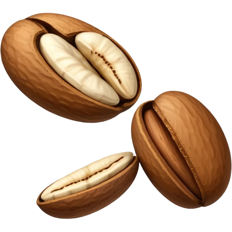 two brazil nuts seeds emoji
